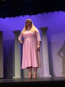 Hannah Butler as Elle Woods in Legally Blonde, now playing at Zemfira Stage. Photo by Samantha Berg.