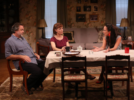 Jonathan Goldstein, Julie-Ann Elliott, and Susan Rome in If I Forget, now playing at Studio Theatre. Photo by Carol Rosegg.