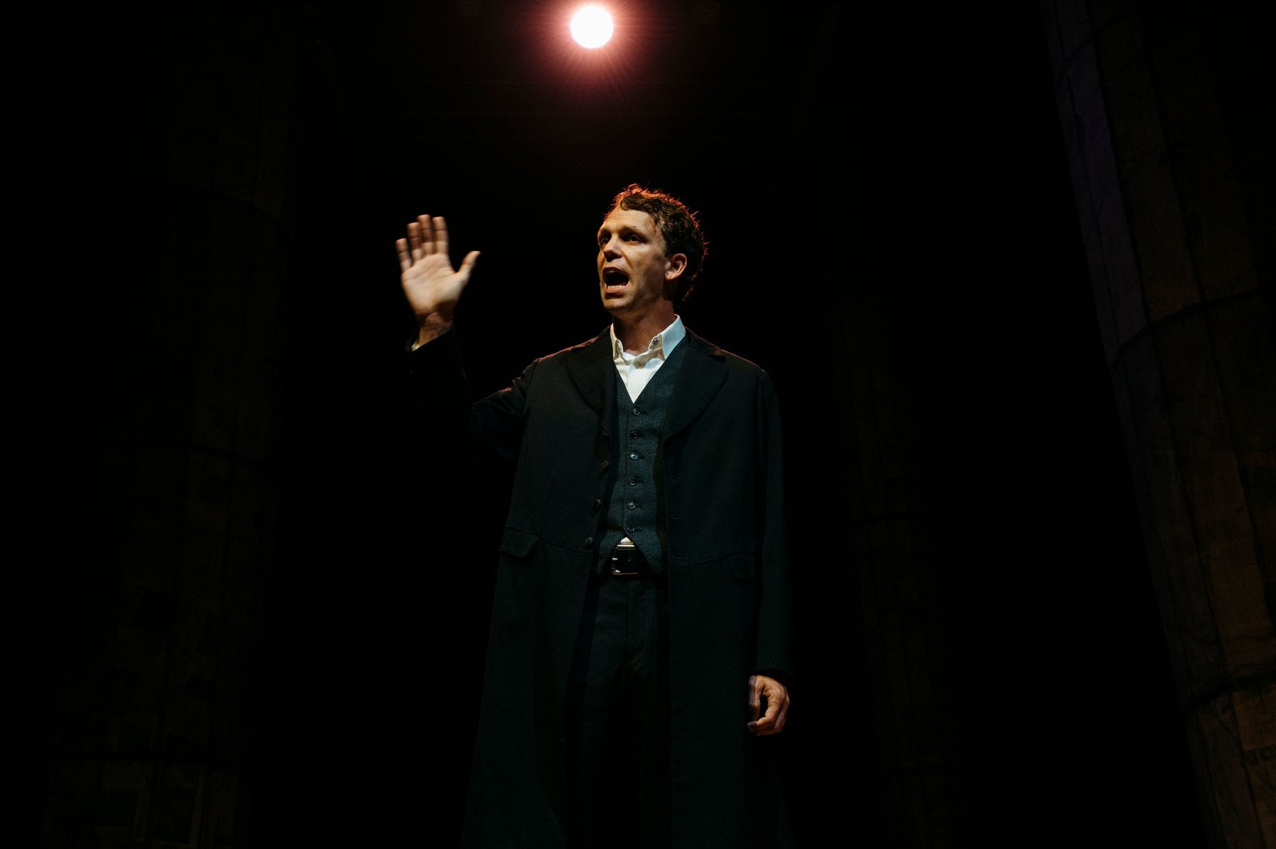 Brandon McCoy as Francis in Lincolnesque, now playing at the Keegan Theatre. Photo by Cameron Whitman Photography.