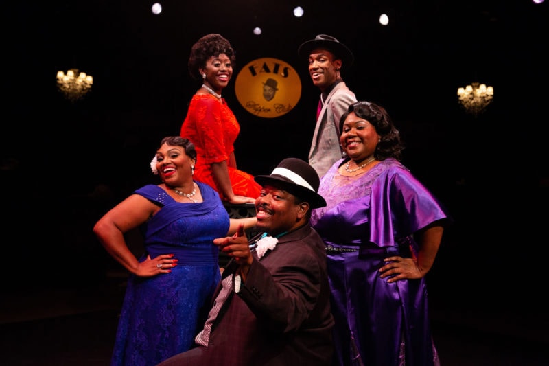 The cast of Ain't Misbehavin', now playing at Toby's Dinner Theatre. Photo courtesy of Toby's Dinner Theatre.