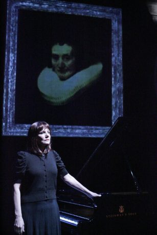 Mona Golabek in The Pianist of Willesden Lane. Photo courtesy of Hershey Felder Presents.