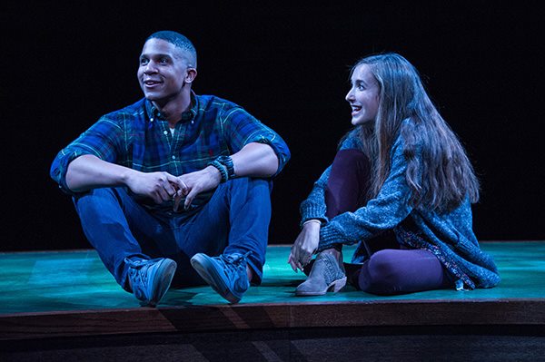 Jaysen Wright and Sylvia Kates in Theater J's Actually, now playing at Arena Stage. Photo courtesy of Theater J.