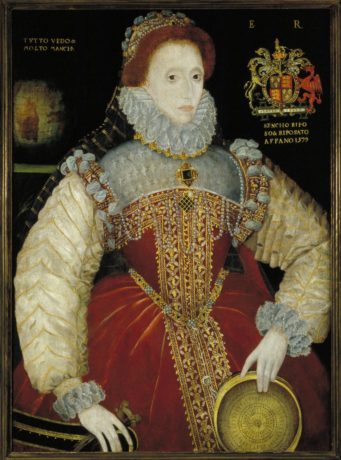 Dated 1579, this portrait of Queen Elizabeth I by George Gower (ca. 1540–1596) is the oldest painting in the Folger collection. Photo courtesy of the Folger Shakespeare Library.