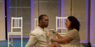 Jim Williams and Mia Rojas in Figaro in Four Quartets by The In Series. Photo by Angelisa Gillyard.