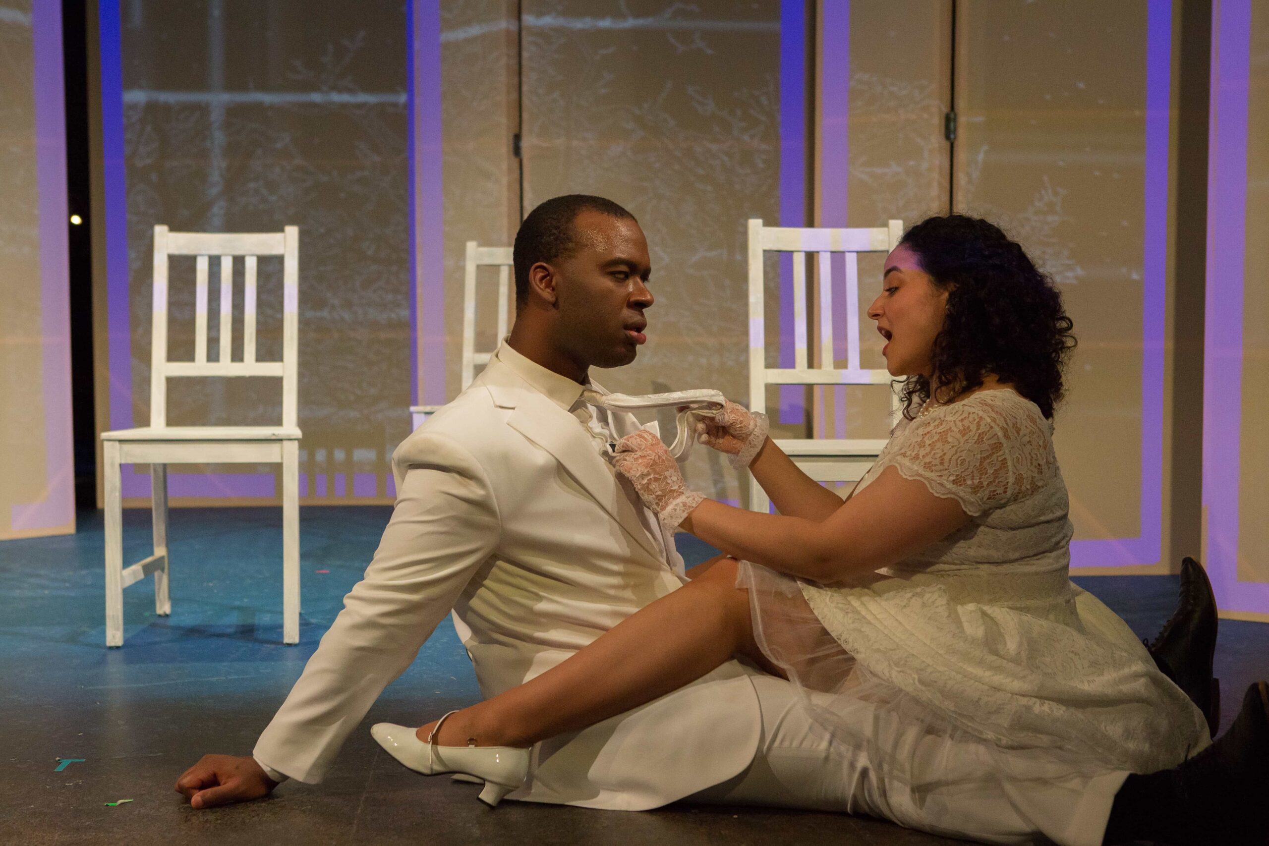 Jim Williams and Mia Rojas in Figaro in Four Quartets by The In Series. Photo by Angelisa Gillyard.