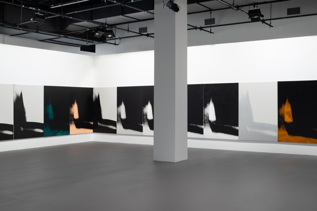 Installation view of Andy Warhol’s Shadows. © The Andy Warhol Foundation for the Visual Arts, Inc./Artists Rights Society (ARS). Photo by Bill Jacobson Studio.