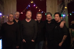 David Lowery (third from left) with Camper Van Beethoven. Photo by Hillery Terenzi.