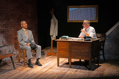 James Foster Jr. (Hoke Coleburn) and Matty Griffiths (Boolie) in Driving Miss Daisy, now playing at the Anacostia Playhouse. Photo by Jabari Jefferson.