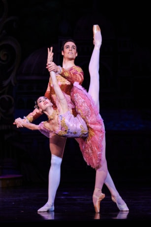 Principal Artists Beckanne Sisk and Chase O'Connell in Ballet West's The Nutcracker. Photo by Luke Isley.