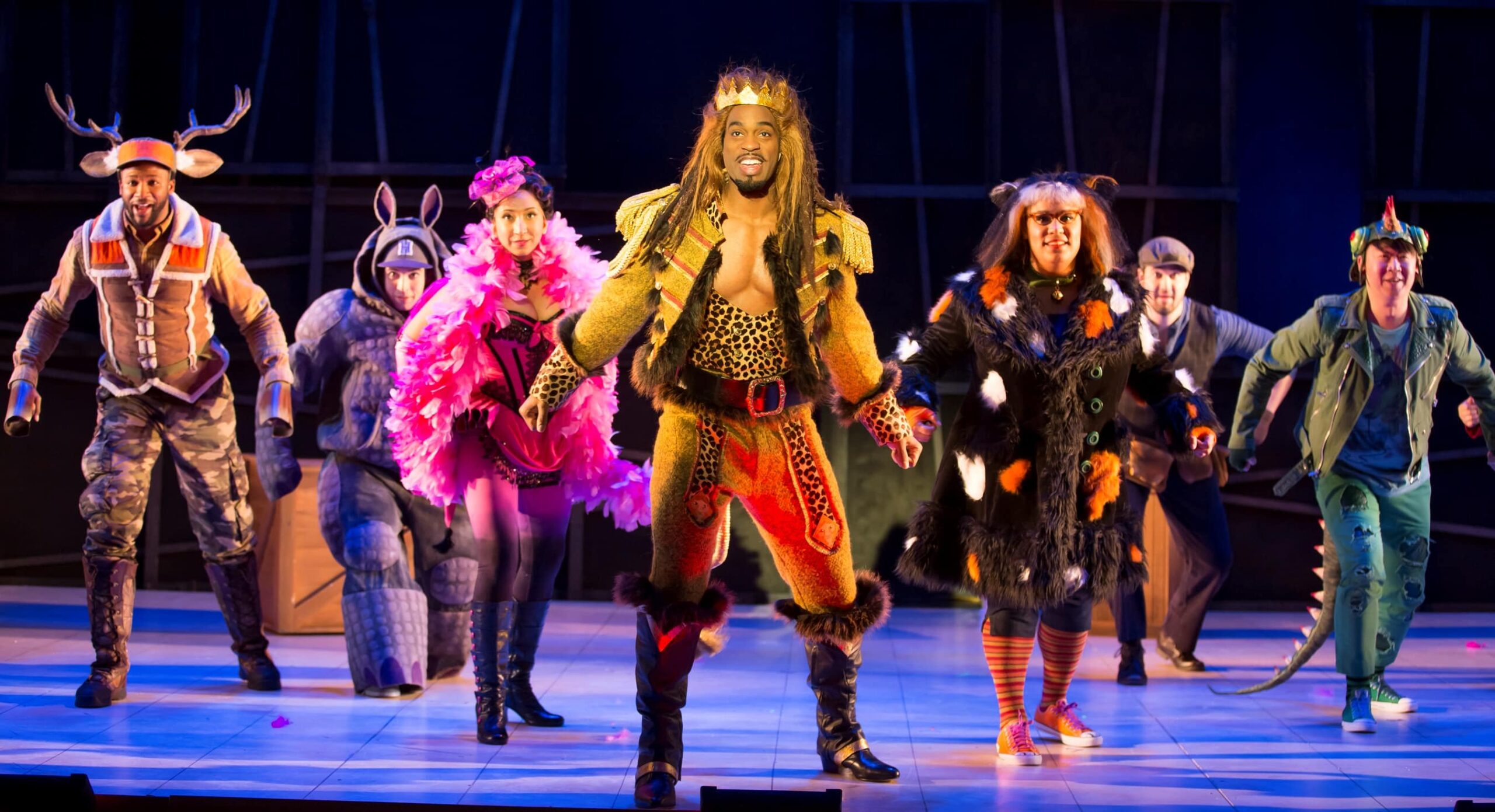 Soloman Howard and the 2013 cast of 'The Lion, The Unicorn, and Me.' Photo by Scott Suchman.
