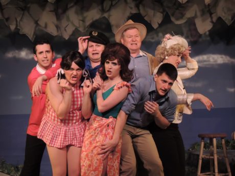 The cast of Way Off Broadway Dinner Theatre's production of Gilligan's Island: The Musical. Photo courtesy of Way Off Broadway Dinner Theatre.