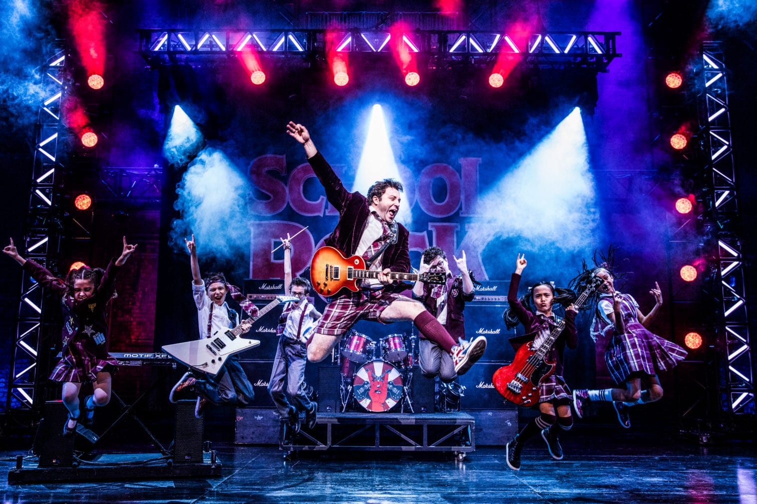 The national tour cast of 'School of Rock.' Photo by Evan Zimmerman.