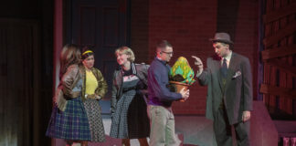 The cast of 'Little Shop of Horrors.' Photo courtesy of the US Naval Academy.