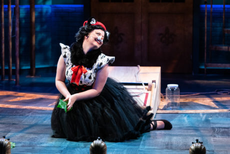 Jessica Lauren Ball as Charlemagne in 'Anatole: Mouse Magnifique' at Imagination Stage. Photo by Margot Schulman.