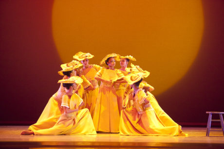Alvin Ailey American Dance Theater performs Alvin Ailey's Revelations. Photo by Gert Krautbauer.