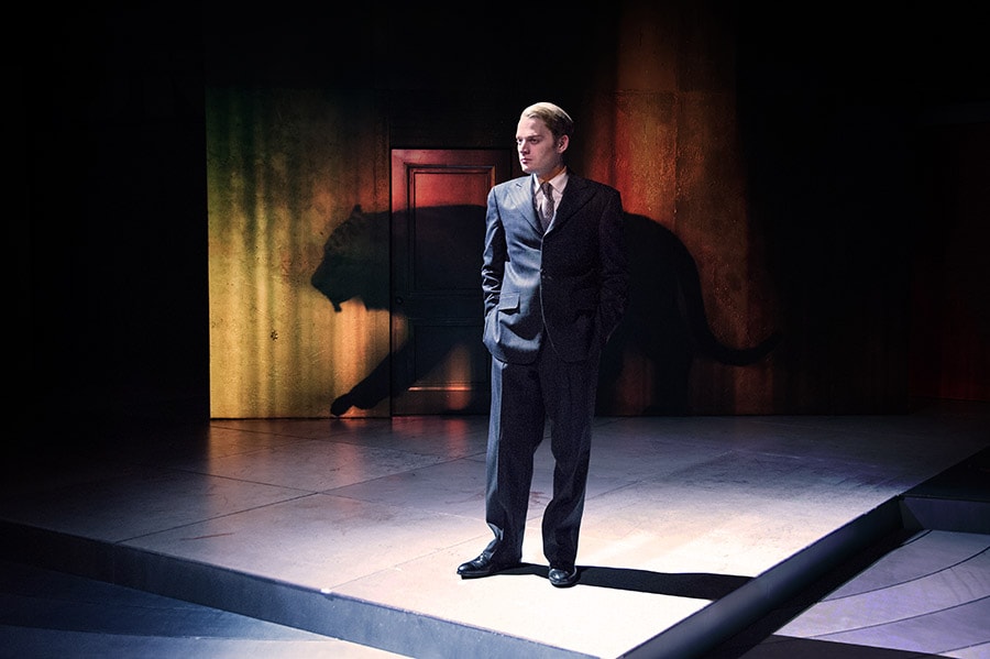 Christopher Geary as Vladimir Putin in the world premiere of Kleptocracy at Arena Stage. Set design by Misha Kachman. Photo by C. Stanley Photography.