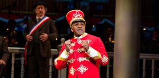 Norm Lewis in The Music Man at The Kennedy Center. Photo by Jeremy Daniel.