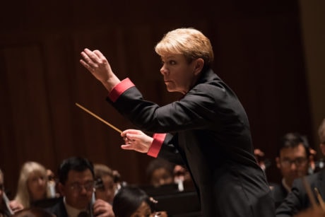 Marin Alsop conducts the Baltimore Symphony Orchestra. Photo courtesy of Baltimore Symphony Orchestra.