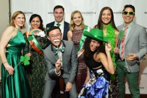 Gala Guests: From L to R: Back: Dana Boyle, Griha Singla, Matthew Farley, Courtney Ross, Caroline DiStefano, Andrew Teie Front: Sam Zhao, Raquel Perez-Arroyo. Photo by Shannon Finney.