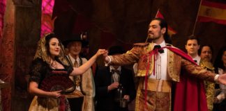 Cassandra Velasco and Richard Ollarsaba in Annapolis Opera's production of 'Carmen.' Photo courtesy of Annapolis Opera.