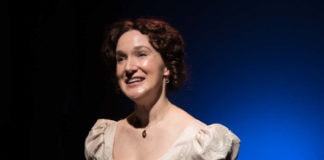 Laura Rocklyn as Elizabeth Bennet in Annapolis Shakespeare Company's production of 'Pride and Prejudice.' Photo by Joshua McKerrow.