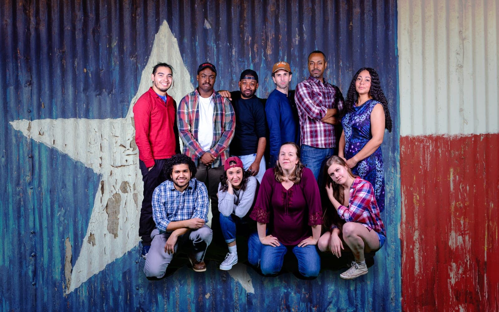 The cast of Keegan Theatre's 'Hands on a Hardbody,.' Photo by Mike Kozemchak.