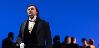 Igor Golovatenko makes his US debut as Eugene Onegin in WNO's production. Photo by Scott Suchman.