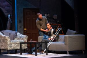 Jane Steffen as Sarah, Greg Lang as James. Photo by Jennifer Heffner Photography.