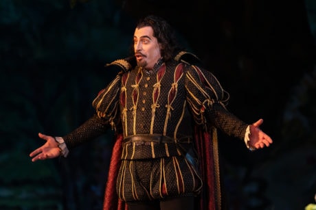 Bass Raymond Aceto as Mephistopheles in WNO's production of 'Faust.' Photo by Scott Suchman.