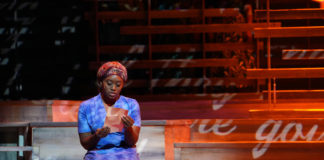 Kanysha Williams as Celie in 'The Color Purple' at Riverside Center for the Performing Arts. Photo by Susan Carr-Rossi.