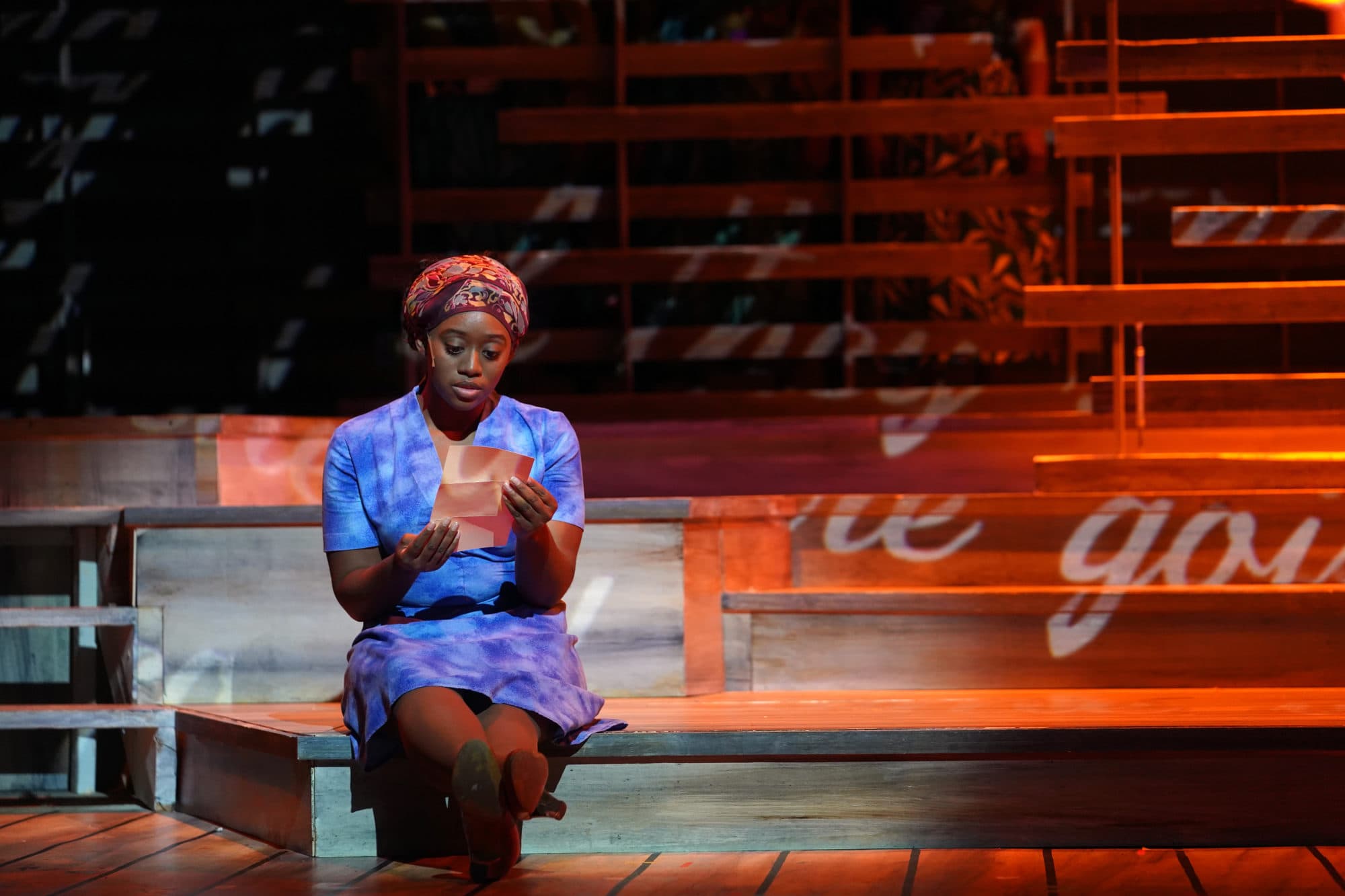 Kanysha Williams as Celie in 'The Color Purple' at Riverside Center for the Performing Arts. Photo by Susan Carr-Rossi.