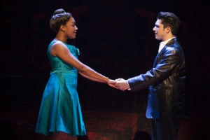 Brianna-Marie Bell (Jane) and Joey Barreiro (Calogero) in A Bronx Tale. Photo by Joan Marcus. 