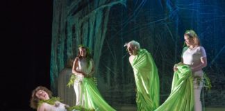 Aquila Theatre's touring production of 'A Midsummer Night's Dream' played on March 31 at George Mason University's Center for the Arts. Photo by Richard Termine.