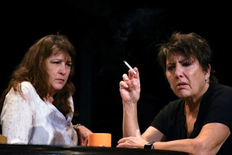 Beth Gilles-Whitehead as Barbara Fordham and Jayne L. Victor as Violet Weston in 'August: Osage County.' Photo by Chip Gertzog.