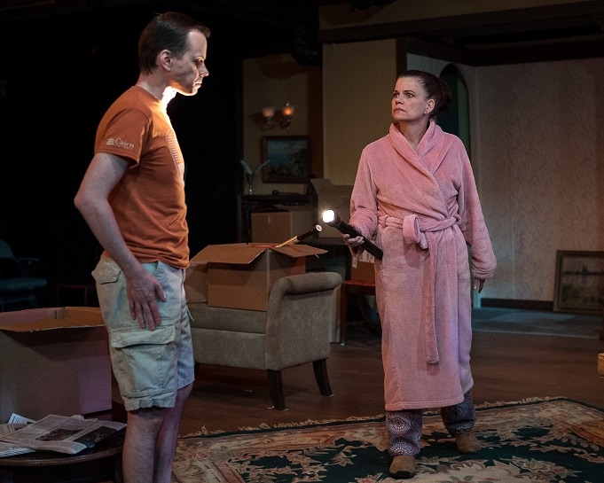David Dieudonne and Maura Claire Harford in 'Appropriate' at Silver Spring Stage. Photo by Harvey Levine.