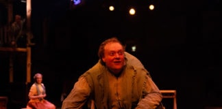 Sam Kobren is Quasimodo in The Hunchback of Notre Dame at Toby's Dinner Theatre. Photo by Jeri Tidwell.