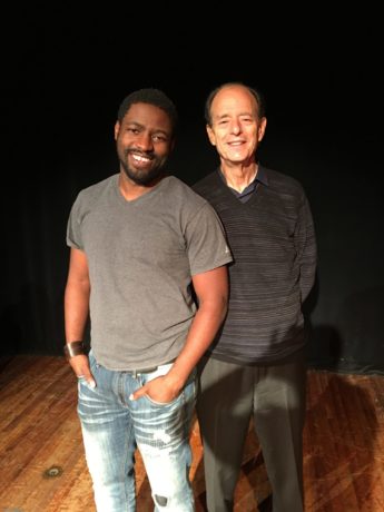 Actor Chuk Obasi and Playwright Samuel A. Simon. Photo courtesy of 'The Actual Dance.'