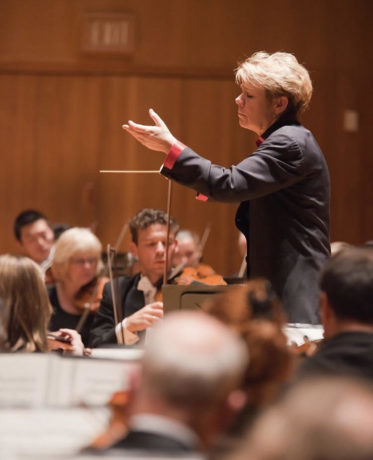 Marin Alsop leads the Baltimore Symphony Orchestra. Photo: Courtesy of the BSO.