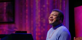 Kelvin Roston Jr. in 'Twisted Melodies' at Mosaic Theater Company of DC. Photo by John Chavez.