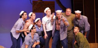 'South Pacific' plays through September 15 at Riverside Center for the Performing Arts. Photo courtesy of Riverside Center for the Performing Arts.