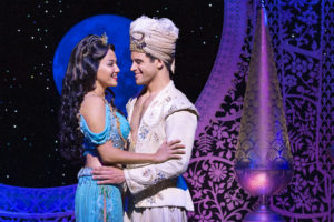 Kaenaonalani Kekoa as Jasmine and Clinton Greenspan as Aladdin in the North American tour of Disney's 'Aladdin,' now playing at The Kennedy Center. Photo by Deen van Meer.