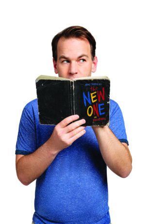 Mike Birbiglia performs 'Mike Birbiglia's The New One' at The National Theatre. Photo courtesy of The National Theatre.
