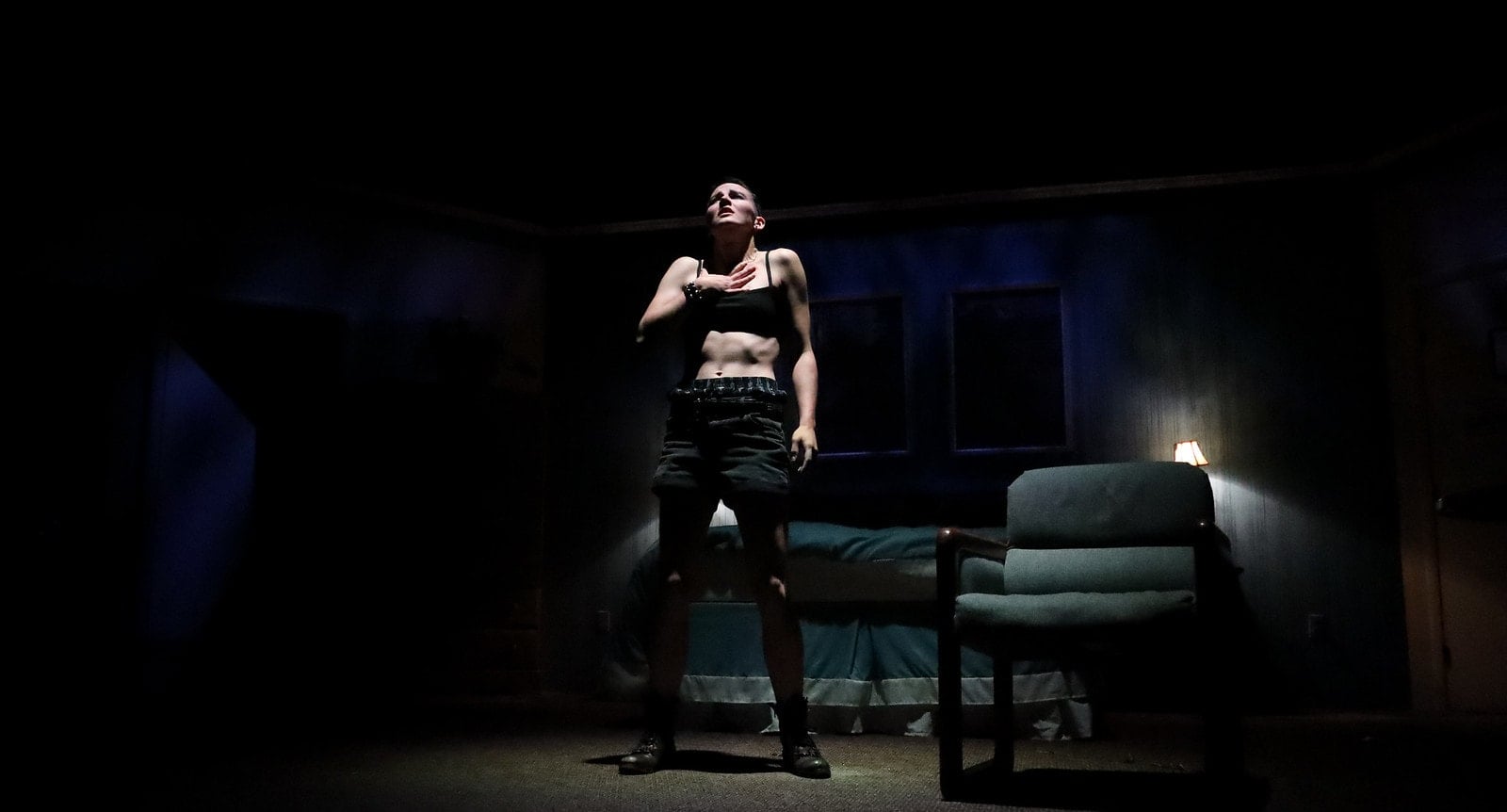 Madeline Key in Flying V Theatre's 'Crystal Creek Motel.' Photo by JayLee Photography.