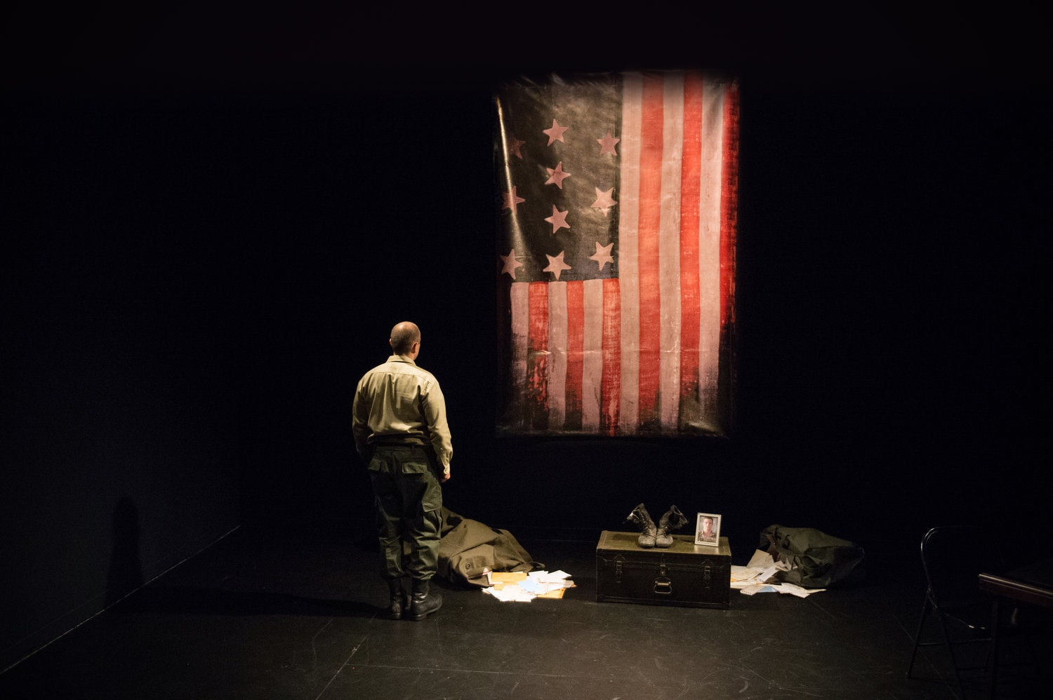 Douglas Taurel performs 'The American Soldier.' Photo by Diana Bush Photography.