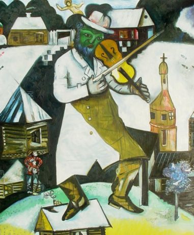 Marc Chagall's 1912 painting 'The Fiddler.' © 2014 Artists Rights Society (ARS), New York / ADAGP, Paris