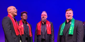 The Gay Men's Chorus of Washington performs 'The Holiday Show' through December 15 at The Lincoln Theatre. Photo courtesy of the Gay Men's Chorus of Washington.