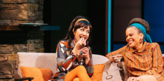 Regina Aquino and Ami Brabson in 'The Merry Wives of Windsor.' Photo by Cameron Whitman Photography.