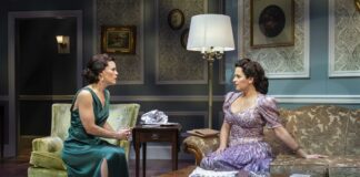 Erin Weaver and Kimberly Gilbert in 'Sheltered' at Theater J. Photo by Teresa Castracane.