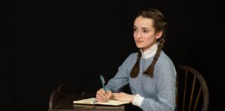 Sophia Manicone as Anne Frank in 'The Diary of Anne Frank' by Reston Community Players. Photo by Jennifer Heffner Photography.