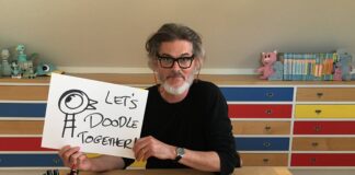 Kennedy Center Education Artist-in-Residence Mo Willems presents Lunch Doodles daily on The Kennedy Center website starting March 16. Photo courtesy of Mo Willems.